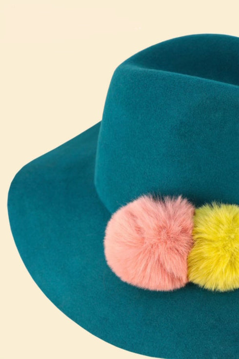 CASSANDRA HAT - TEAL